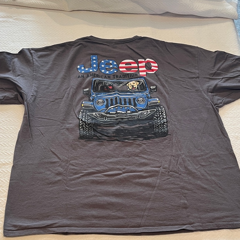 Jeep Men's Charcoal Adventure Tee